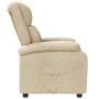 Sillón reclinable de tela crema en Sillones | Comprar online en Foru.es