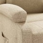 Sillón reclinable de tela crema en Sillones | Comprar online en Foru.es