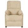 Sillón reclinable tela de microfibra color crema en Sillones | Comprar online en Foru.es