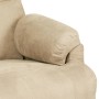 Sillón reclinable tela de microfibra color crema en Sillones | Comprar online en Foru.es