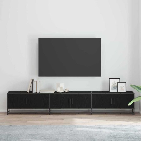 Unidades de TV 2 pcs Roble Negro 240 x 35 x 41 cm en Muebles TV | Comprar online en Foru.es