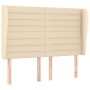 Cama box spring con colchón tela color crema 140x200 cm de vidaXL, Camas y somieres - Ref: Foro24-3128050, Precio: 534,23 €, ...
