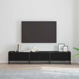 Unidades de TV 2 pcs Roble Negro 210 x 35 x 41 cm en Muebles TV | Comprar online en Foru.es