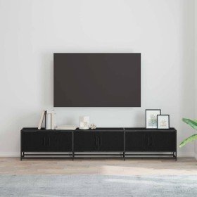 Unidades de TV 2 pcs Roble Negro 210 x 35 x 41 cm en Muebles TV | Comprar online en Foru.es