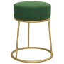 Hocker redondo verde terciopelo en Taburetes y sillas plegables | Comprar online en Foru.es