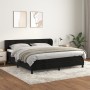 Cama box spring con colchón terciopelo negro 180x200 cm de vidaXL, Camas y somieres - Ref: Foro24-3127387, Precio: 530,94 €, ...