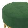 Hocker redondo verde terciopelo en Taburetes y sillas plegables | Comprar online en Foru.es