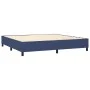 Box spring bed with blue fabric mattress 200x200 cm by vidaXL, Beds and slatted bases - Ref: Foro24-3128235, Price: 770,41 €,...