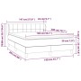 Cama box spring con colchón terciopelo rosa 140x200 cm de vidaXL, Camas y somieres - Ref: Foro24-3127498, Precio: 438,35 €, D...