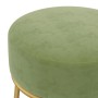 Hocker redondo verde mostaza terciopelo en Taburetes y sillas plegables | Comprar online en Foru.es