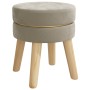 Hocker redondo gris oscuro terciopelo en Taburetes y sillas plegables | Comprar online en Foru.es