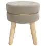 Hocker redondo gris oscuro terciopelo en Taburetes y sillas plegables | Comprar online en Foru.es
