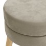 Hocker redondo gris oscuro terciopelo en Taburetes y sillas plegables | Comprar online en Foru.es