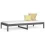 Sofá cama de madera maciza de pino gris 90x190 cm de vidaXL, Camas y somieres - Ref: Foro24-820424, Precio: 87,92 €, Descuent...