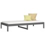 Sofá cama de madera maciza de pino gris 90x190 cm de vidaXL, Camas y somieres - Ref: Foro24-820424, Precio: 87,92 €, Descuent...