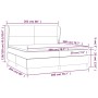 Cama box spring con colchón tela color crema 200x200 cm de vidaXL, Camas y somieres - Ref: Foro24-3127834, Precio: 630,45 €, ...