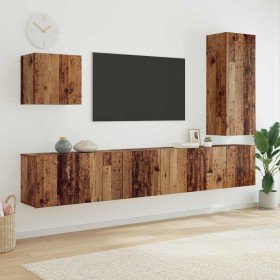 Unidad de Pared para TV 5 pcs Madera envejecida en Muebles TV | Comprar online en Foru.es