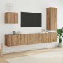 Unidad de Pared para TV 5 pcs Roble artesanal en Muebles TV | Comprar online en Foru.es