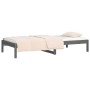 Sofá cama de madera maciza de pino gris 90x190 cm de vidaXL, Camas y somieres - Ref: Foro24-820424, Precio: 87,92 €, Descuent...
