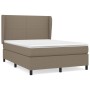 Cama box spring con colchón tela gris taupe 140x200 cm de vidaXL, Camas y somieres - Ref: Foro24-3127809, Precio: 550,49 €, D...
