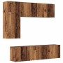Unidad de Pared para TV 5 pcs Madera envejecida en Muebles TV | Comprar online en Foru.es