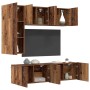 Unidad de Pared para TV 5 pcs Madera envejecida en Muebles TV | Comprar online en Foru.es