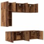 Unidad de Pared para TV 5 pcs Madera envejecida en Muebles TV | Comprar online en Foru.es