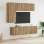 Unidad de Pared para TV 5 pcs Roble artesanal en Muebles TV | Comprar online en Foru.es