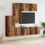 Unidad de Pared para TV 5 pcs Madera envejecida en Muebles TV | Comprar online en Foru.es