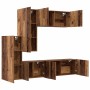 Unidad de Pared para TV 5 pcs Madera envejecida en Muebles TV | Comprar online en Foru.es