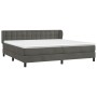 Cama box spring con colchón terciopelo gris oscuro 200x200 cm de vidaXL, Camas y somieres - Ref: Foro24-3127752, Precio: 556,...
