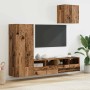 Unidades de pared para TV 4 pcs Madera Vieja en Muebles TV | Comprar online en Foru.es