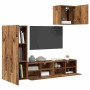 Unidades de pared para TV 4 pcs Madera Vieja en Muebles TV | Comprar online en Foru.es