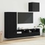 Unidades de pared para TV 4 pcs Roble Negro en Muebles TV | Comprar online en Foru.es