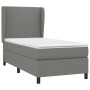 Cama box spring con colchón tela gris oscuro 100x200 cm de vidaXL, Camas y somieres - Ref: Foro24-3127782, Precio: 382,64 €, ...