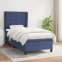 Box spring bed with blue fabric mattress 100x200 cm by vidaXL, Beds and slatted bases - Ref: Foro24-3127947, Price: 376,60 €,...