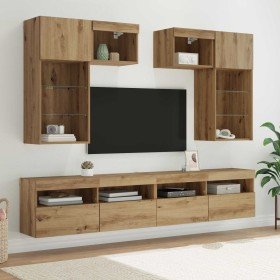 Unidades de pared para TV 6 pcs Madera Vieja en Muebles TV | Comprar online en Foru.es