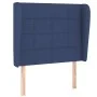 Box spring bed with blue fabric mattress 100x200 cm by vidaXL, Beds and slatted bases - Ref: Foro24-3127947, Price: 376,60 €,...