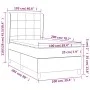 Box spring bed with blue fabric mattress 100x200 cm by vidaXL, Beds and slatted bases - Ref: Foro24-3127947, Price: 376,60 €,...