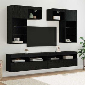 Unidades de pared para TV 6 pcs Roble artesanal en Muebles TV | Comprar online en Foru.es