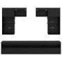 Unidades de pared para TV 6 pcs Roble artesanal en Muebles TV | Comprar online en Foru.es