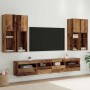 Conjunto de mueble de TV en la pared con luces LED 7 pcs en Muebles TV | Comprar online en Foru.es