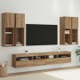 Conjunto de mueble de TV en la pared con luces LED 7 pcs en Muebles TV | Comprar online en Foru.es