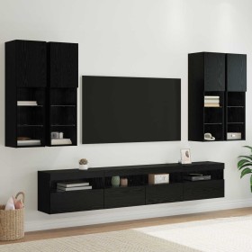 Conjunto de mueble de TV en la pared con luces LED 7 pcs en Muebles TV | Comprar online en Foru.es