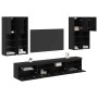 Conjunto de mueble de TV en la pared con luces LED 7 pcs en Muebles TV | Comprar online en Foru.es