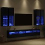 Conjunto de mueble de TV en la pared con luces LED 7 pcs en Muebles TV | Comprar online en Foru.es