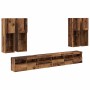 Conjunto de mueble para TV de pared 7 pcs Madera envejecida en Muebles TV | Comprar online en Foru.es