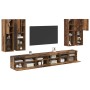 Conjunto de mueble para TV de pared 7 pcs Madera envejecida en Muebles TV | Comprar online en Foru.es