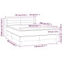 Cama box spring con colchón terciopelo gris claro 140x200 cm de vidaXL, Camas y somieres - Ref: Foro24-3127553, Precio: 452,4...