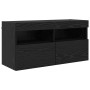 Conjunto de mueble para TV de pared 7 pcs Roble Negro en Muebles TV | Comprar online en Foru.es